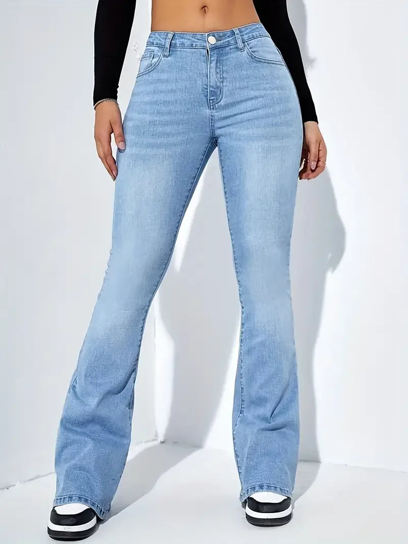 Ravella High-Waist Bell Bottoms
