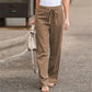 Ardelle Cotton-Linen Ankle Trousers