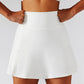 CloudHide High-Waist Tennis Skirt Shorts (Skort)