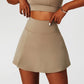 CloudHide High-Waist Tennis Skirt Shorts (Skort)