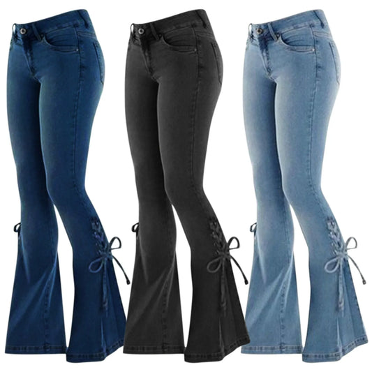 Zayden Lace-Up Bell Bottoms
