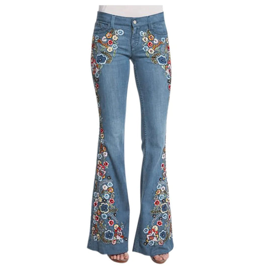 Isola Embroidered Bell Bottoms
