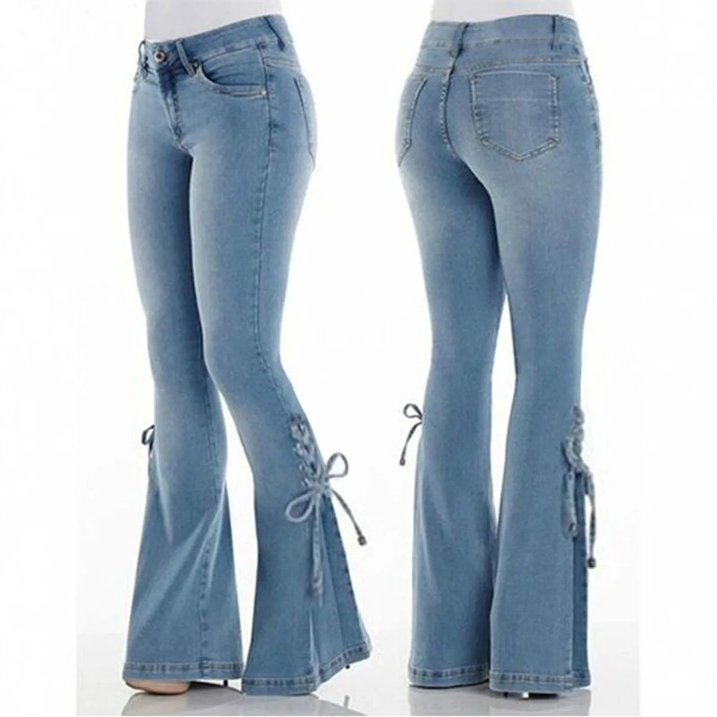 Zayden Lace-Up Bell Bottoms