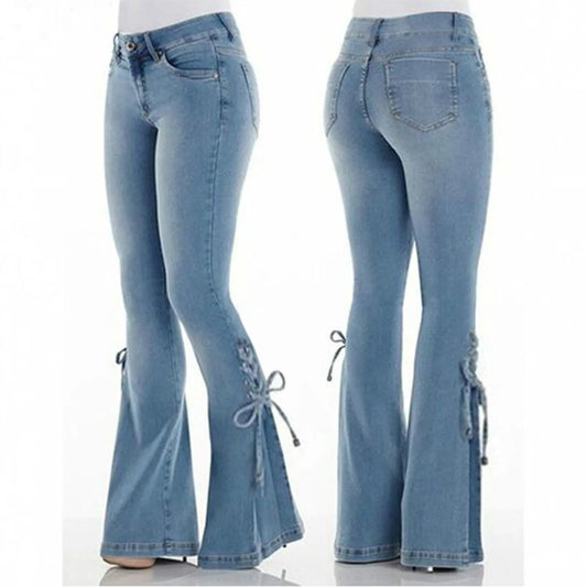 Zayden Lace-Up Bell Bottoms